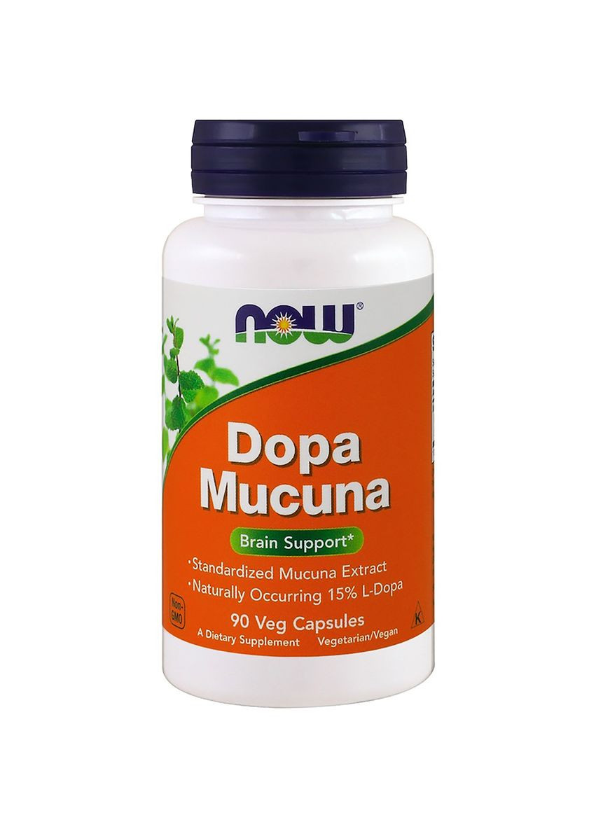 Мукуна Пекуча, Dopa Mucuna,, 90 капсул Now Foods (326055502)