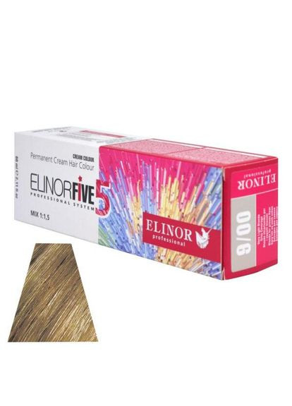 Краска для волос ElinorFive5 professional БЛОНДИН ДЛЯ СЕВЫША 9/00 (100 МЛ) Elinor Professional (324624977)