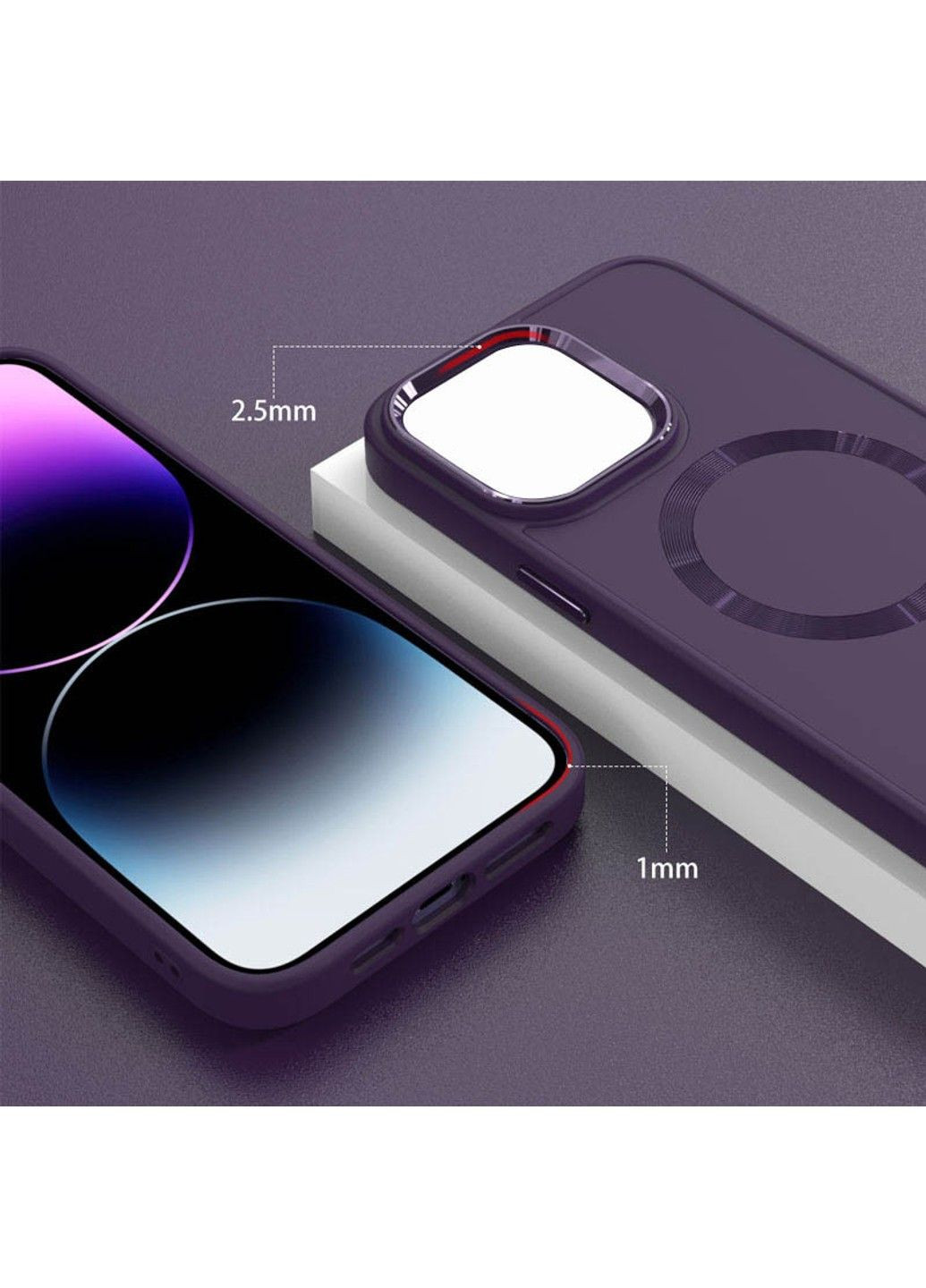 TPU чехол Bonbon Metal Style with MagSafe для Apple iPhone 15 Plus (6.7") Epik (292004623)