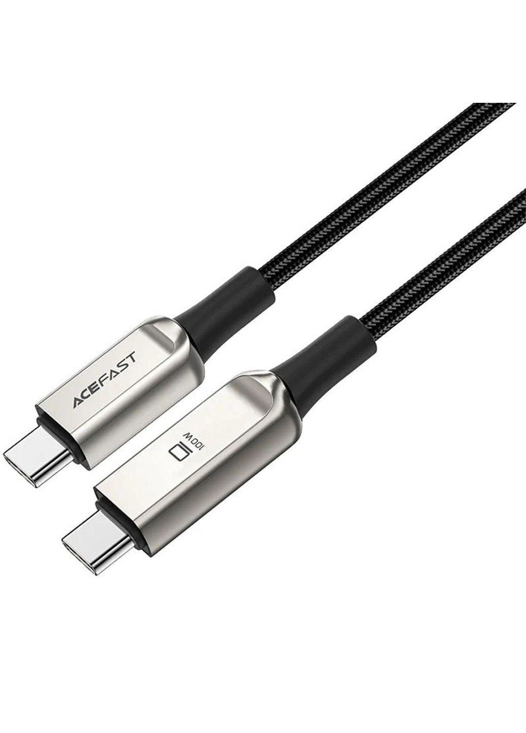 Дата кабель C6-03 USB-C to USB-C 100W zinc alloy digital display braided (1m) Acefast (282628082)