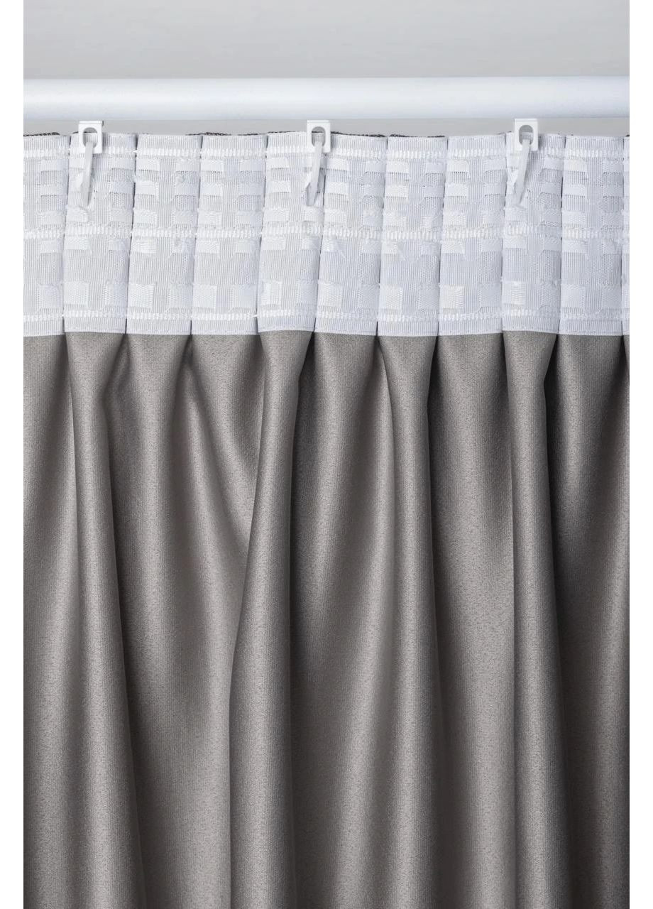 Дімаут штори (рогожка) 2шт. 2м х від 2,5м до 3м HYGG (370367285)