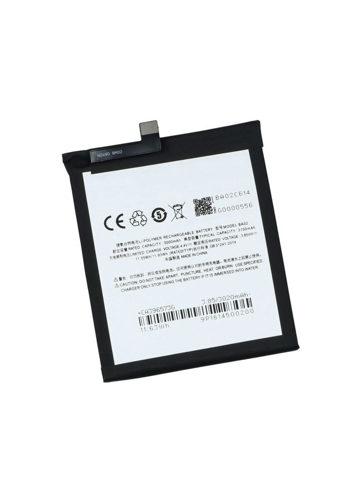 Акумулятор для M3E / BA02 Характеристики AAAA no LOGO Meizu m3e, m3e (340912739)