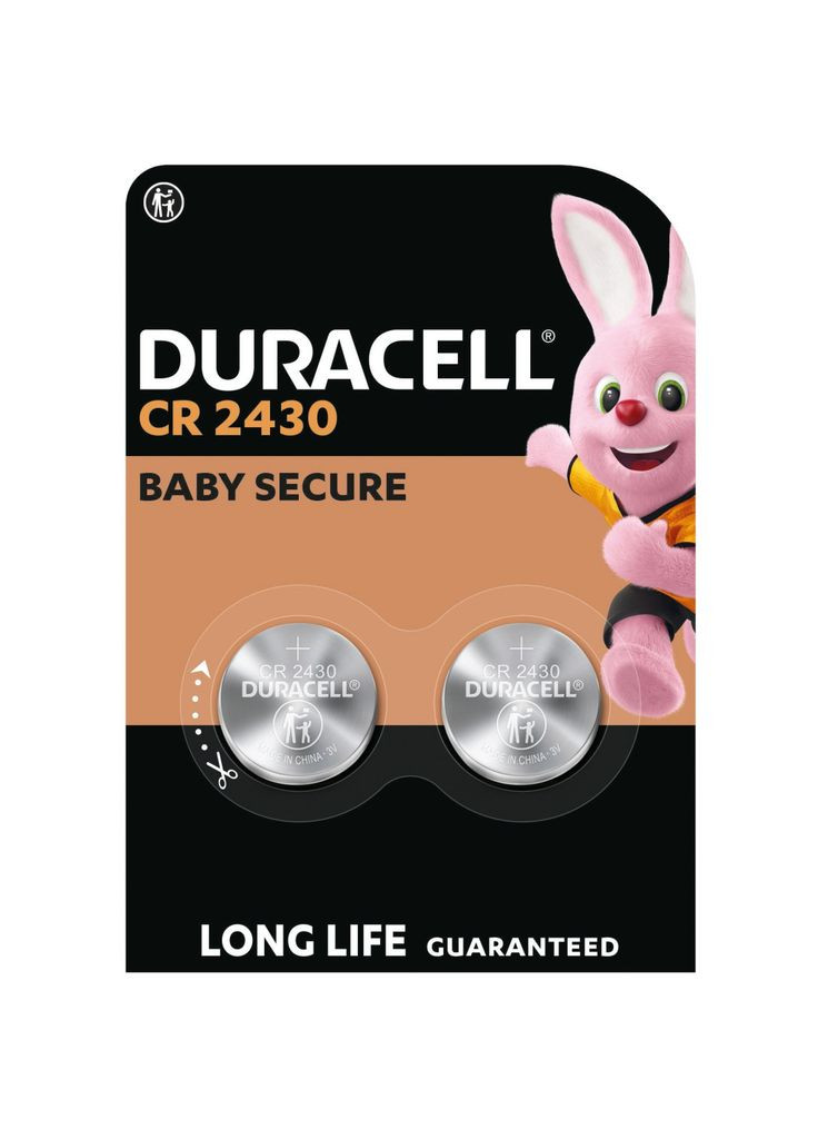 Батарейка CR 2430 спеціальна літієва типу таблетка 2430 3V, 2 шт. в упаковці (m475372) Duracell CR 2430 спеціальна літієва типу таблетка 2430 3V, (367070417)