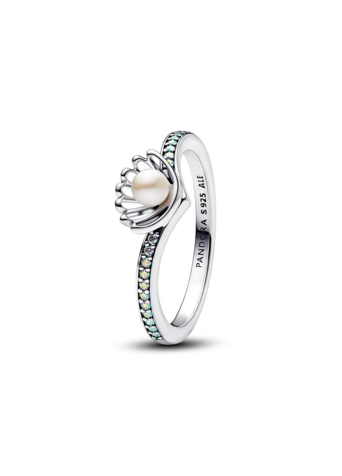 Серебряное кольцо Ракушка принцесси Ариэль No Brand (325881578)