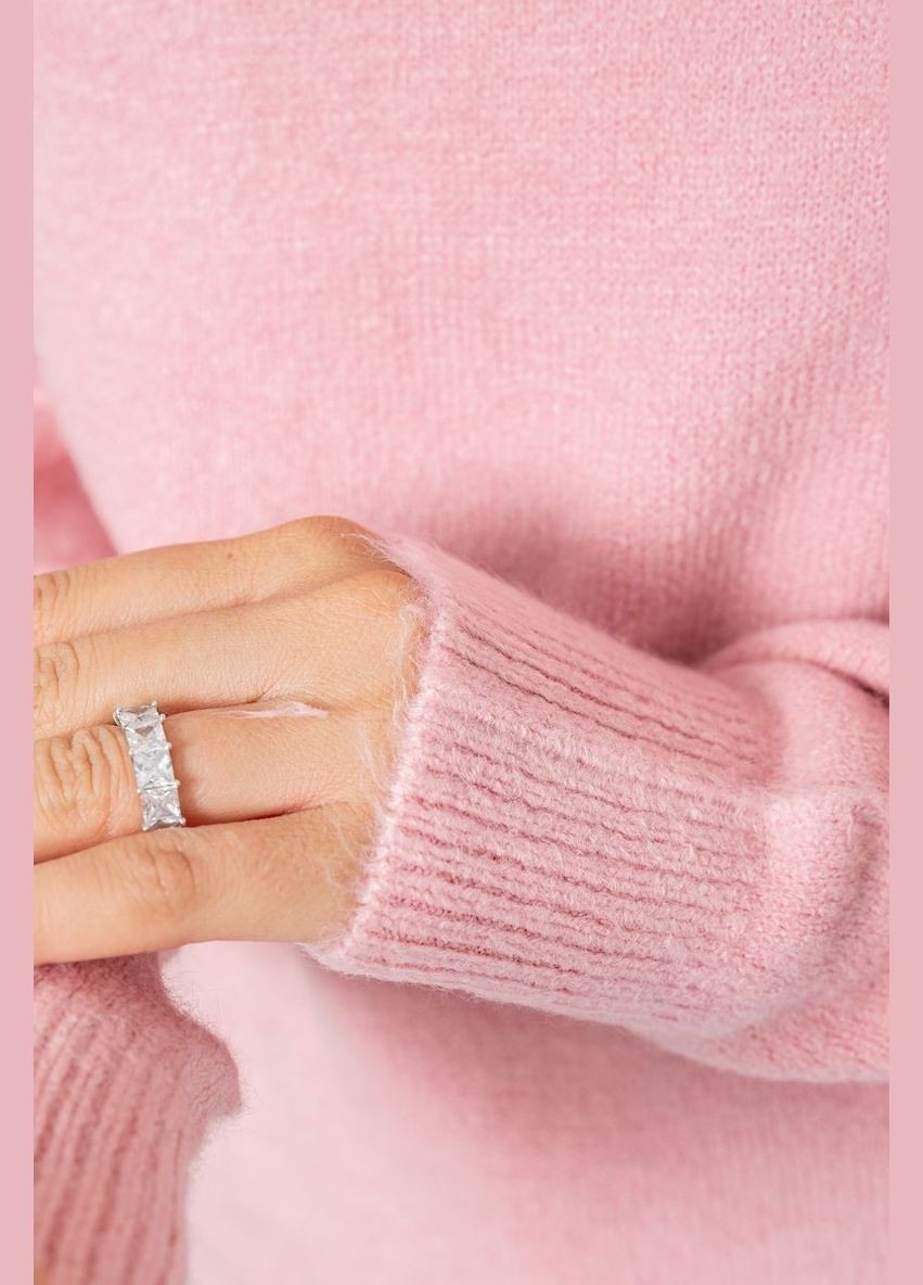 Розовый зимний свитер женский шерстяной Ager