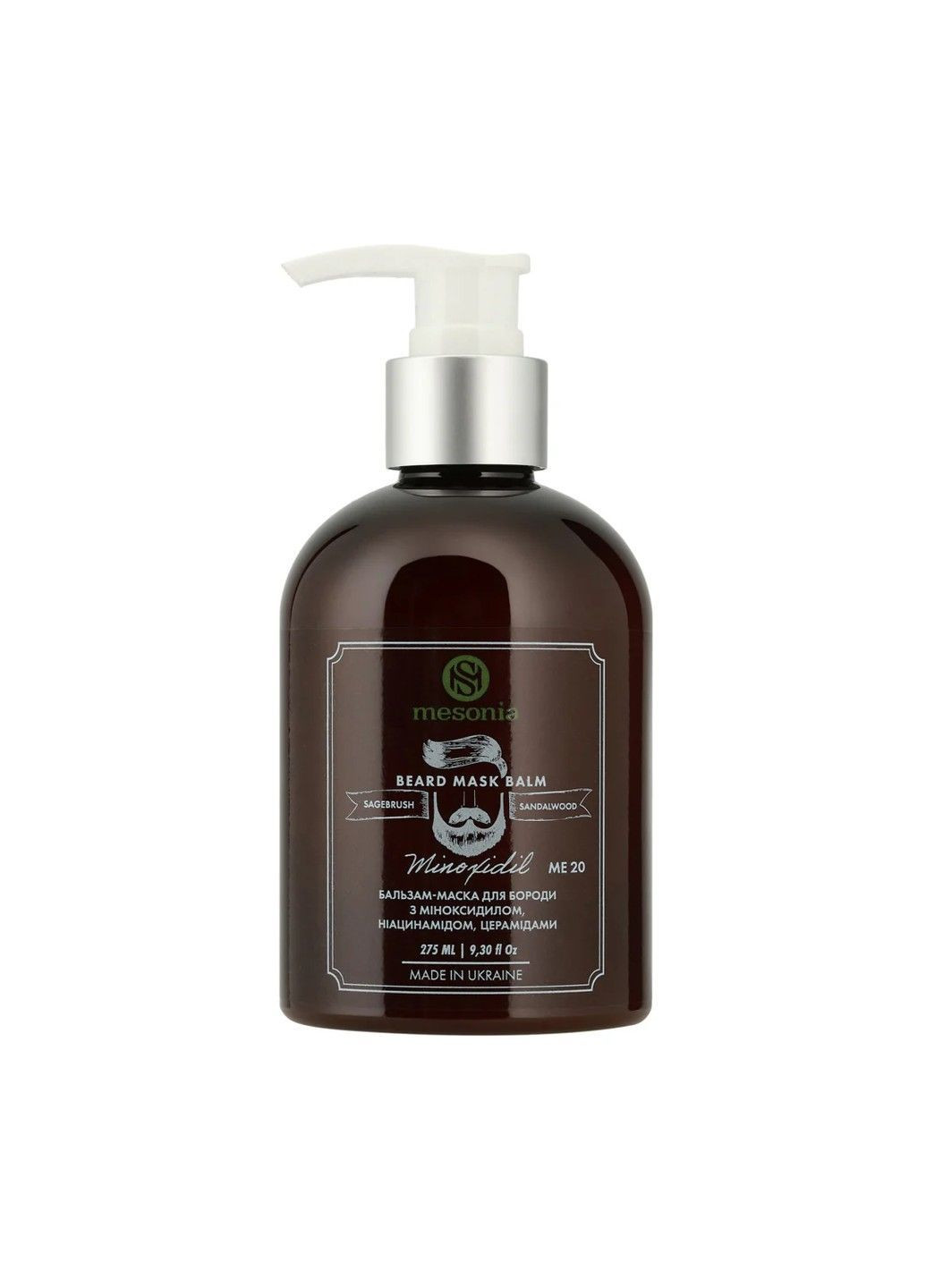 Бальзам-маска для бороди з Міноксидилом 275 мл Mesonia (364210632)