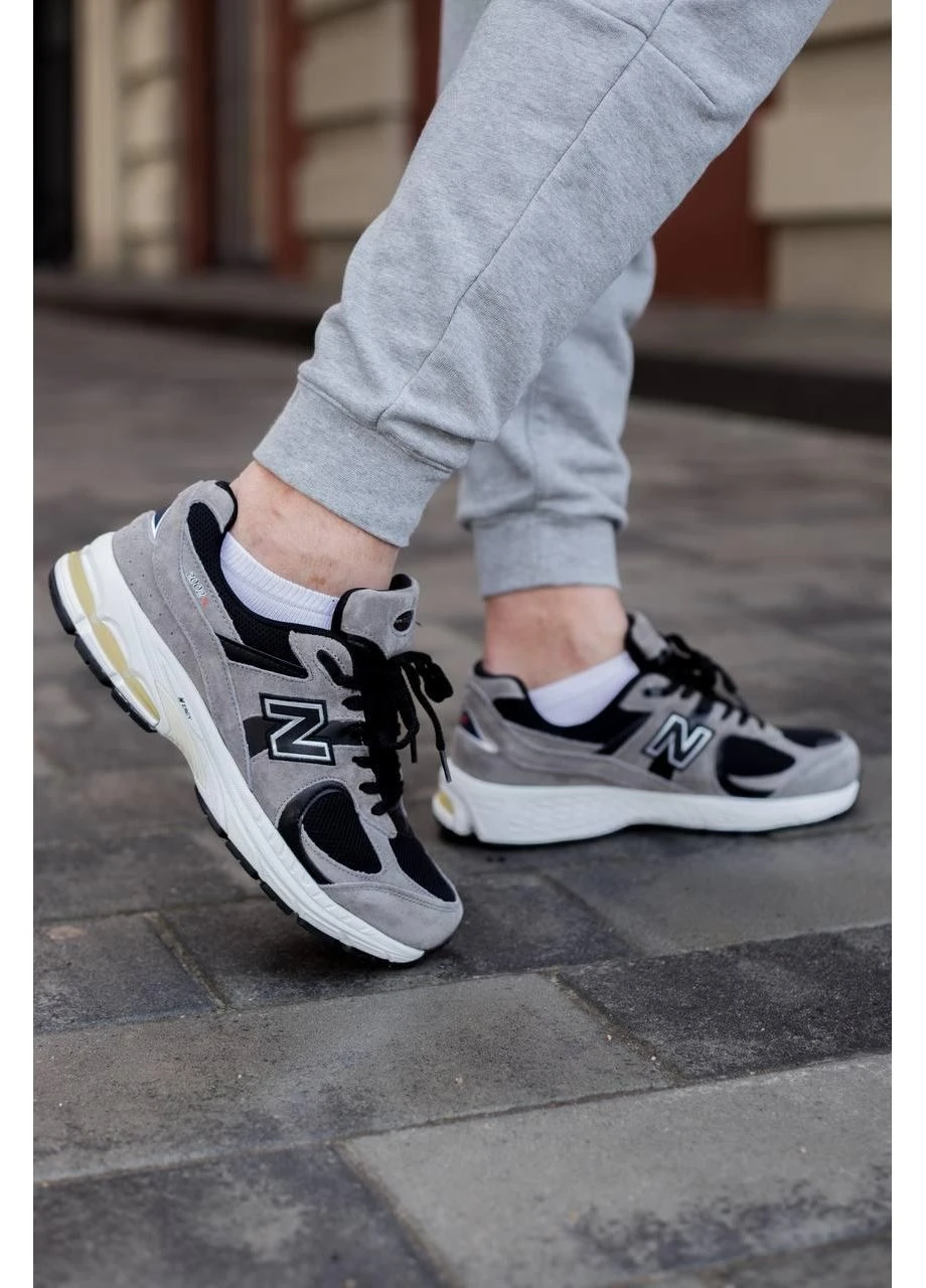 КРОССОВКИ ЖЕНСКИЕ NEW BALANCE 2002R GREY BLACK 2.0 НЬЮ БЕЛАНС 2002R No Brand серые демисезоны (368884503)