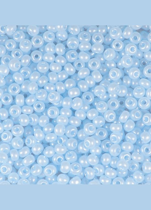 Бісер чеський Preciosa 17236, алебастровий перлинний, блакитний (10 г) No Brand (340484020)