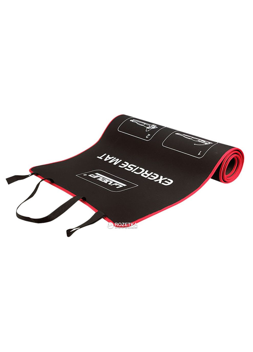Коврик для тренировок NEOPRENE EVA MAT черный 180х60х0.6см LiveUp (333958497)