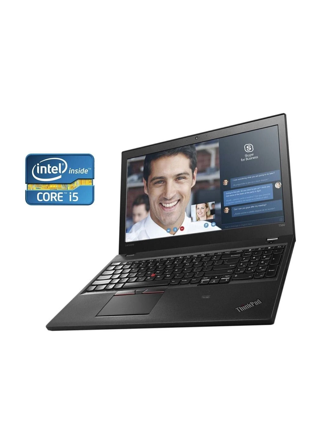 Ноутбук ThinkPad T560 / 15.6" (1920x1080) IPS / intel Core i5-6200U (2 (4) ядра по 2.3 - 2.8 GHz) / 16 GB DDR3 / 240 GB SSD / Lenovo (398129870)