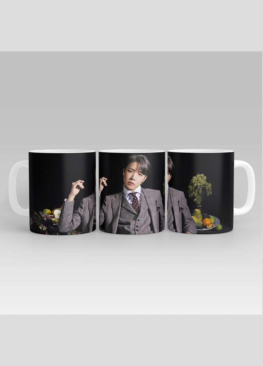 Белая кружка (чашка) с принтом "чон хосок - j-hope" Push IT Кавун Чашка (316112016)