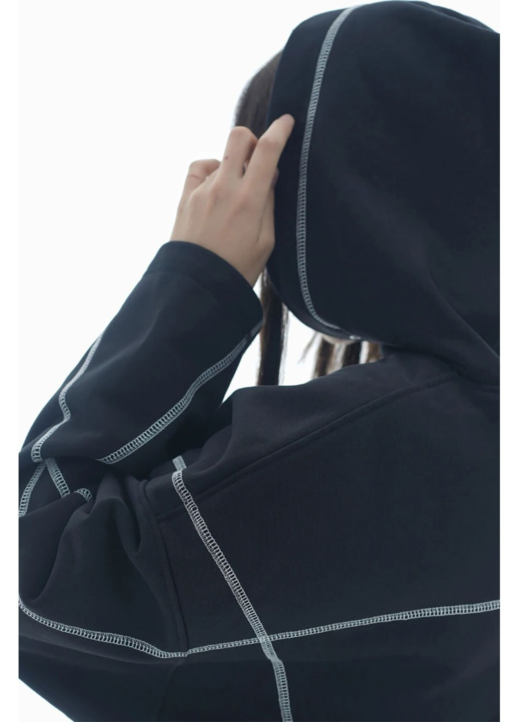 Жіноче оверсайз худі з вирізом "ORVIA" ТУР (360641617)