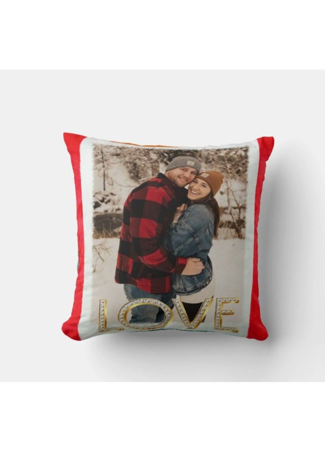Декоративная подушка с фото ко Дню Святого Валентина, годовщину свадьбы No Brand (317310957)