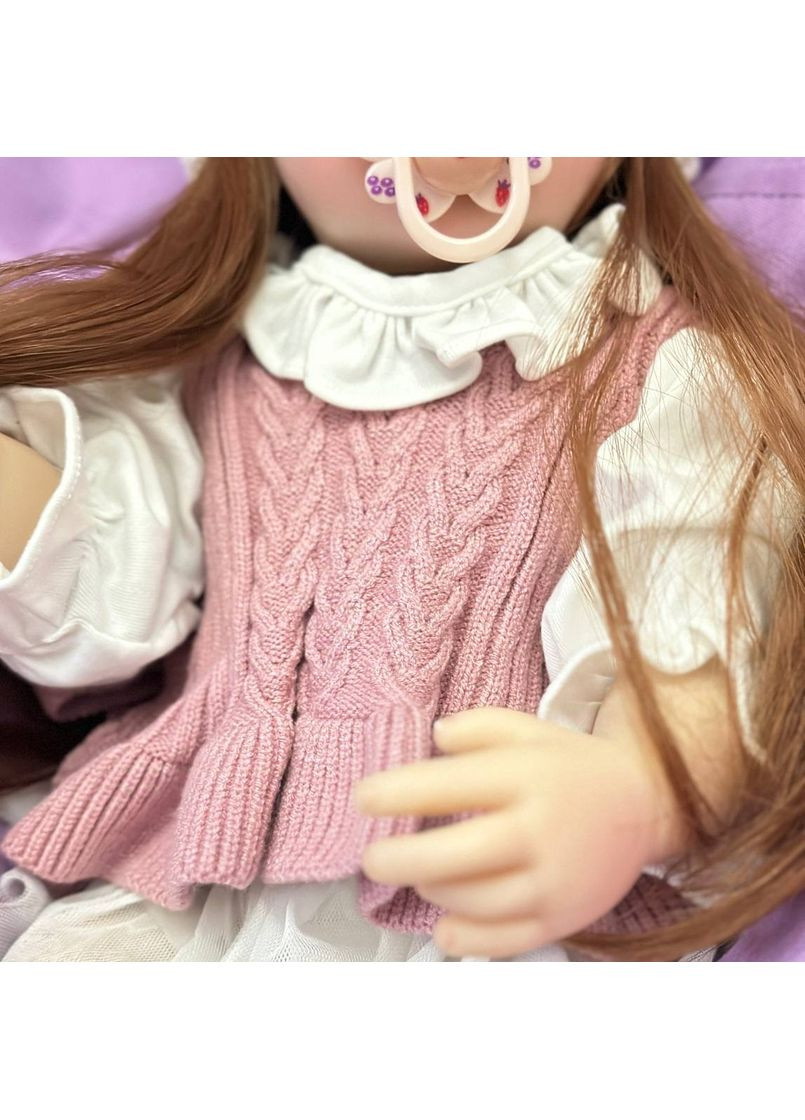 Лялька Реборн Ксенія Reborn вініл силіконова 55 см No Brand (367736305)