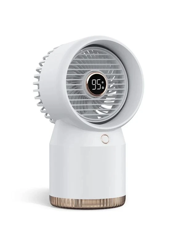 Настільний вентилятор SL09 3600 мАг лопатевий пластиковий білий 0,5 кг No Brand (402066891)