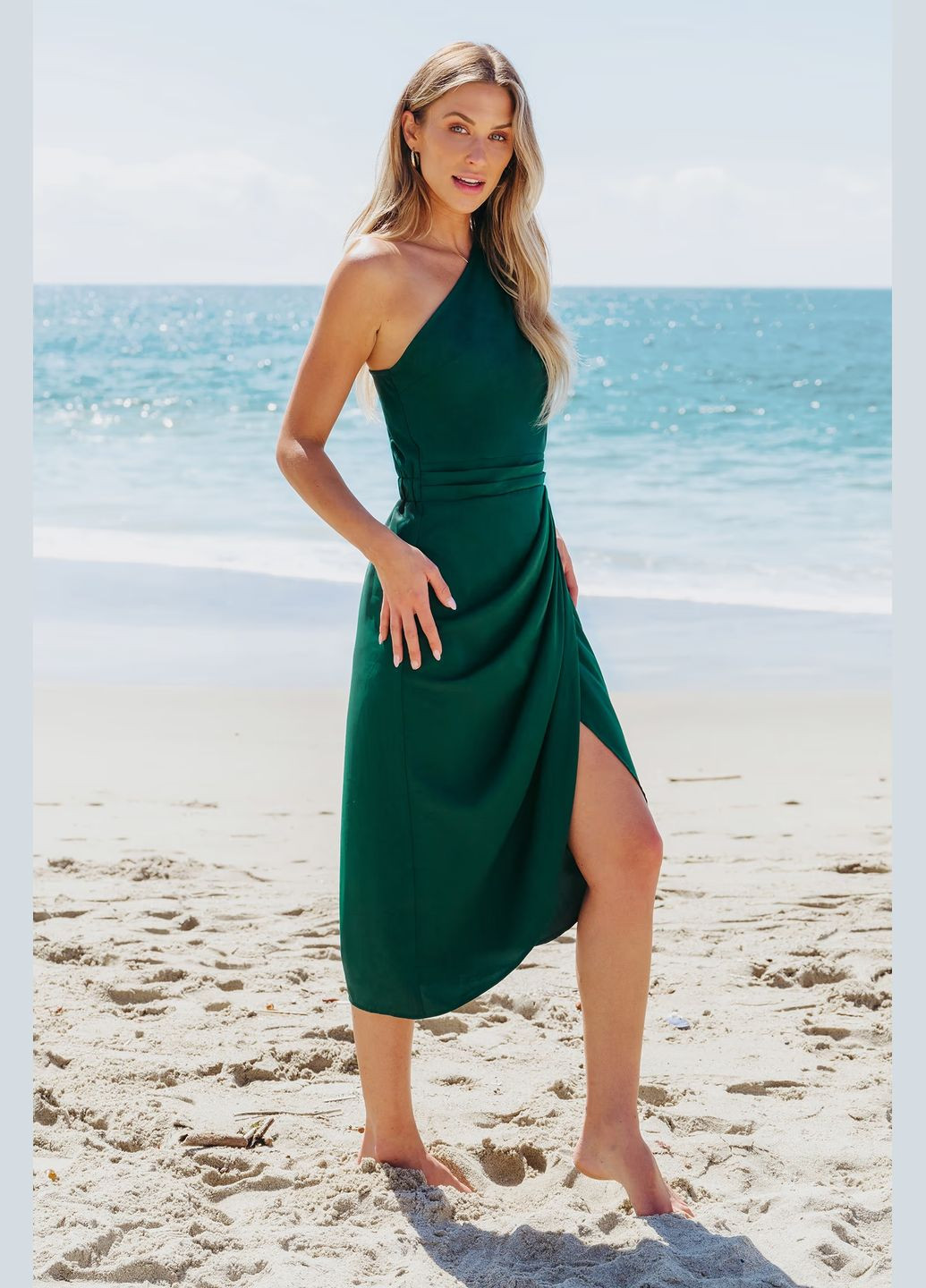Изумрудное повседневный платье CUPSHE однотонное