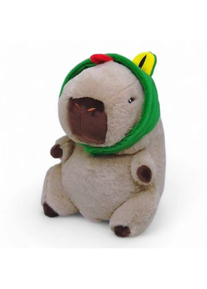 Мʼяка іграшка "Капібара в капелюсі жабки" 25 см Копиця (369728407)