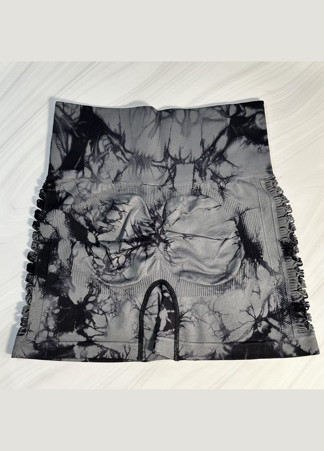 Жіночі спортивні безшовні шорти з перфорацією для фітнесу тай-дай No Brand (326062405)