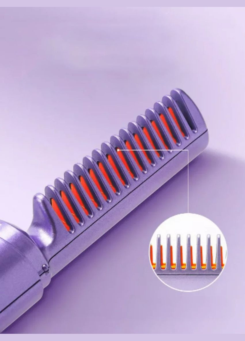 Плойка - гребінець акумуляторна для волосся з USB-інтерфейсом, HAIR COMB LY-297 мінівипрямляч Good Idea (299049803)