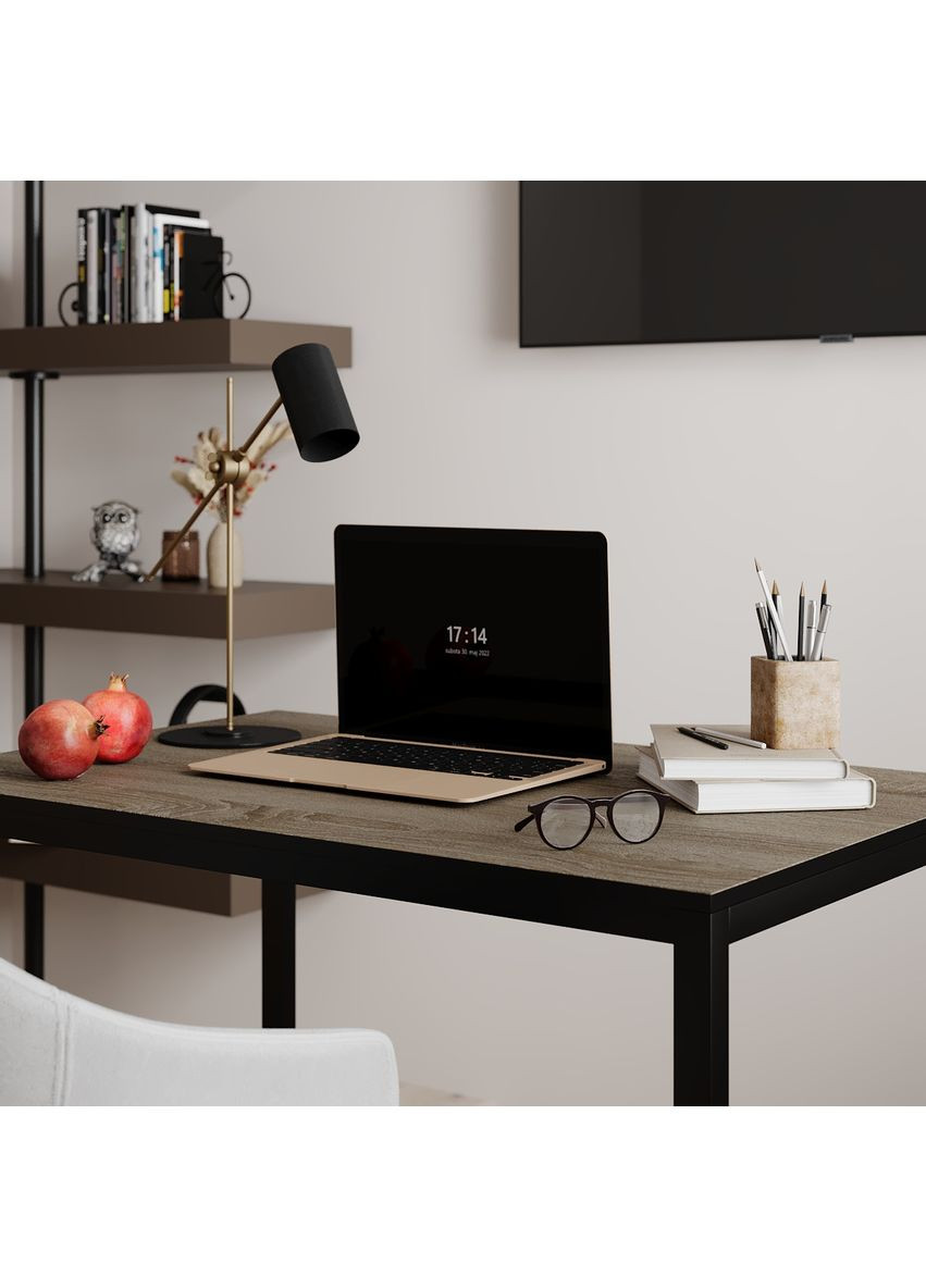 Письмовий стіл Brevity Loft mid 900х750х670 Дуб вінтаж оксид/Чорний метал (TB02090000030) Art In Head (337309228)