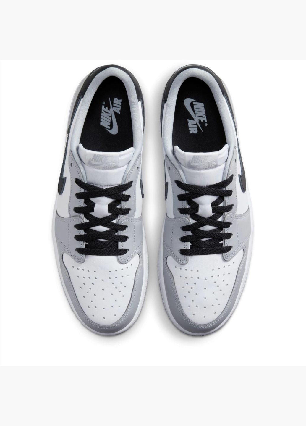 Білі кросівки чоловічі 1 low og barons white/grey cz0790-110 Air Jordan