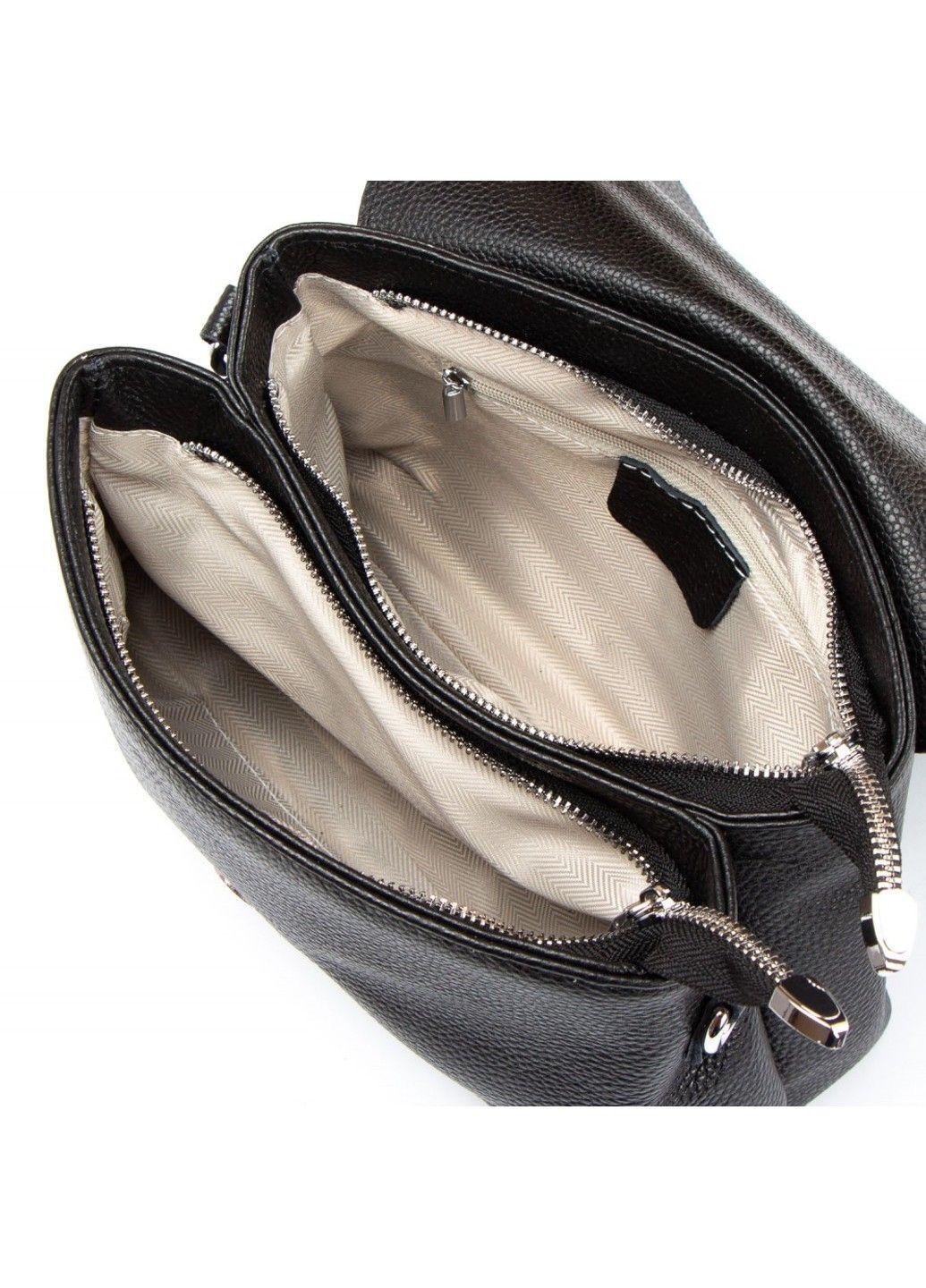 Женская кожаная сумка классическая 99115 black Alex Rai (291682983)