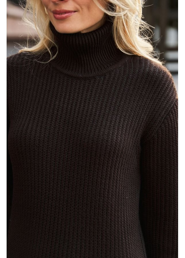 Коричнева сукня 2897 перлина Triko Bakh