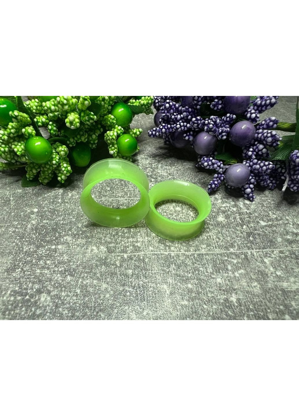 На 24 мм силіконові тунелі в різних кольорах салатів No Brand (372600205)