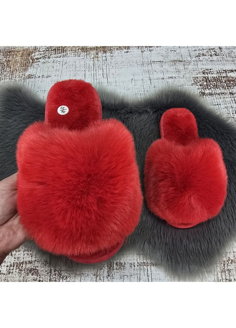 Капці жіночі домашні хутряні Fashion (350879689)