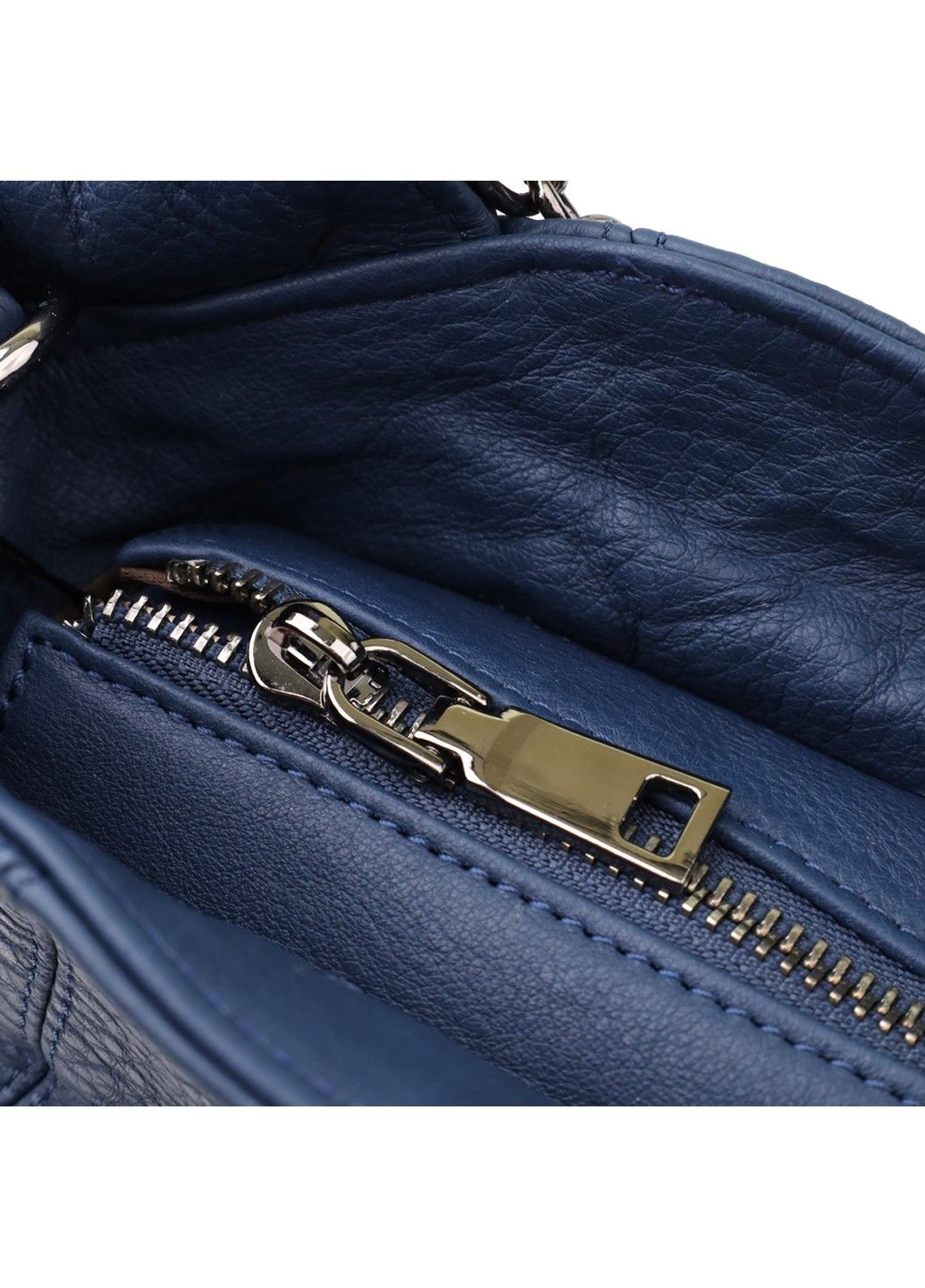 Женская сумка на каждый день из натуральной кожи 22988 Синий Vintage (356452166)