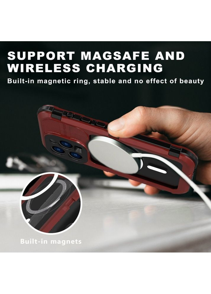 Защитный чехол M красный + черный для iPhone 14 ShellBox (352507042)