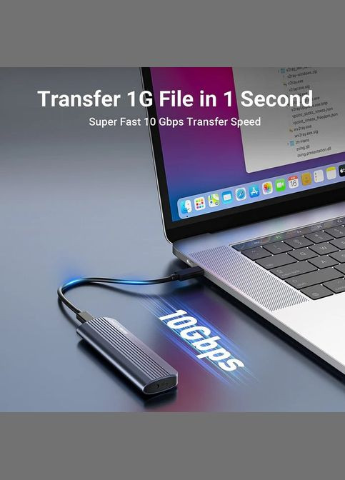 Зовнішня кишеня EC-6602 m.2 NVME SSD з підключенням USB Type-C ( ) Acasis (330030906)