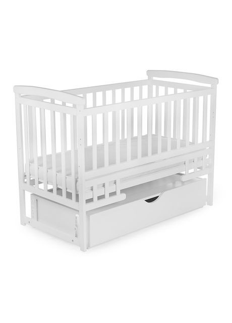 Ліжечко дерев'яне Трансформер 101 шухляда сосна. White (149616) Наталка (341090086)