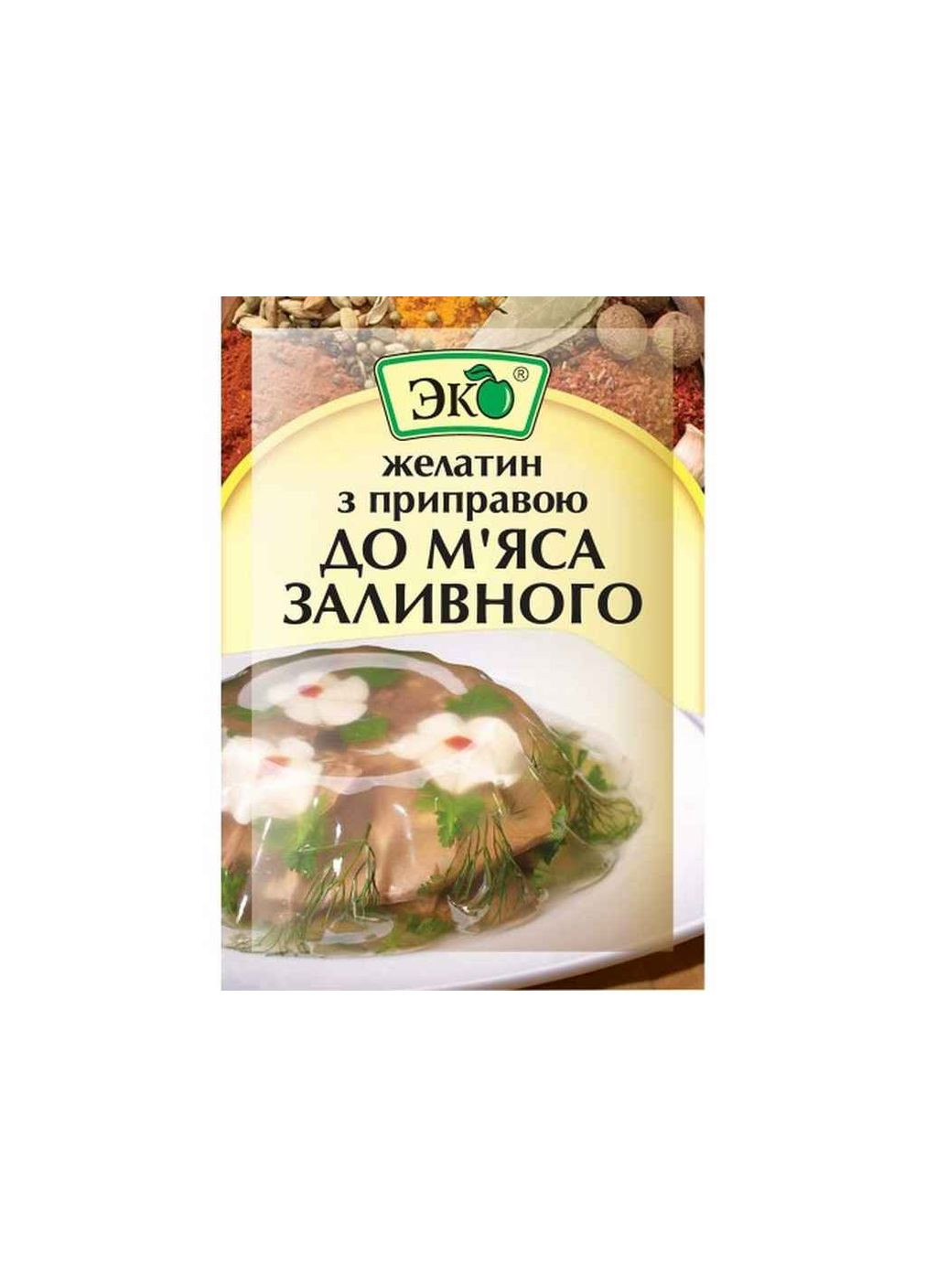 Желатин з приправою до м`яса 20г заливного Еко (359436087)