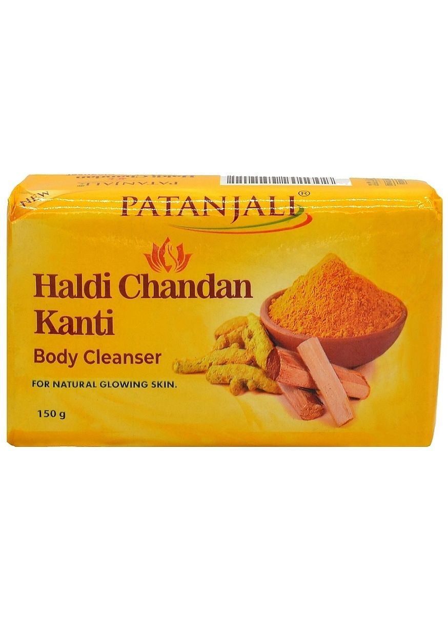 Мыло для тела с сандалом и куркумой Haldi Chandan Kanti Body Cleanser 75g (1234600-140874) Patanjali (368668042)