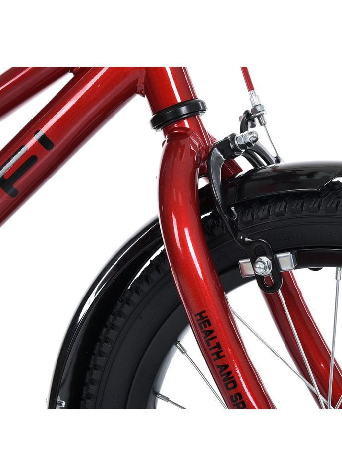 Велосипед дитячий MB 18011, 18 дюймів, червоний PROF1 (370977965)