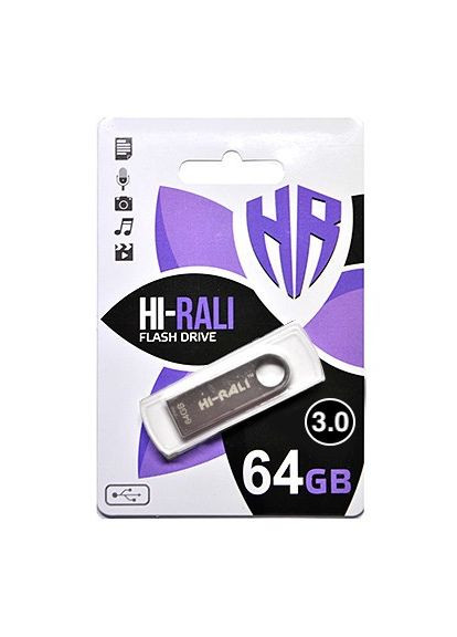Флеш-накопитель USB3.0 64GB Shuttle Series Silver (HI-64GB3SHSL) Hi-Rali (341490467)