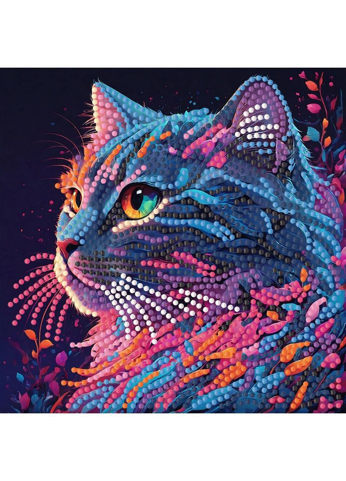 Алмазна мозаїка "Вибух кольорів" ZAV1818-4, 18х18 см Strateg (363174953)