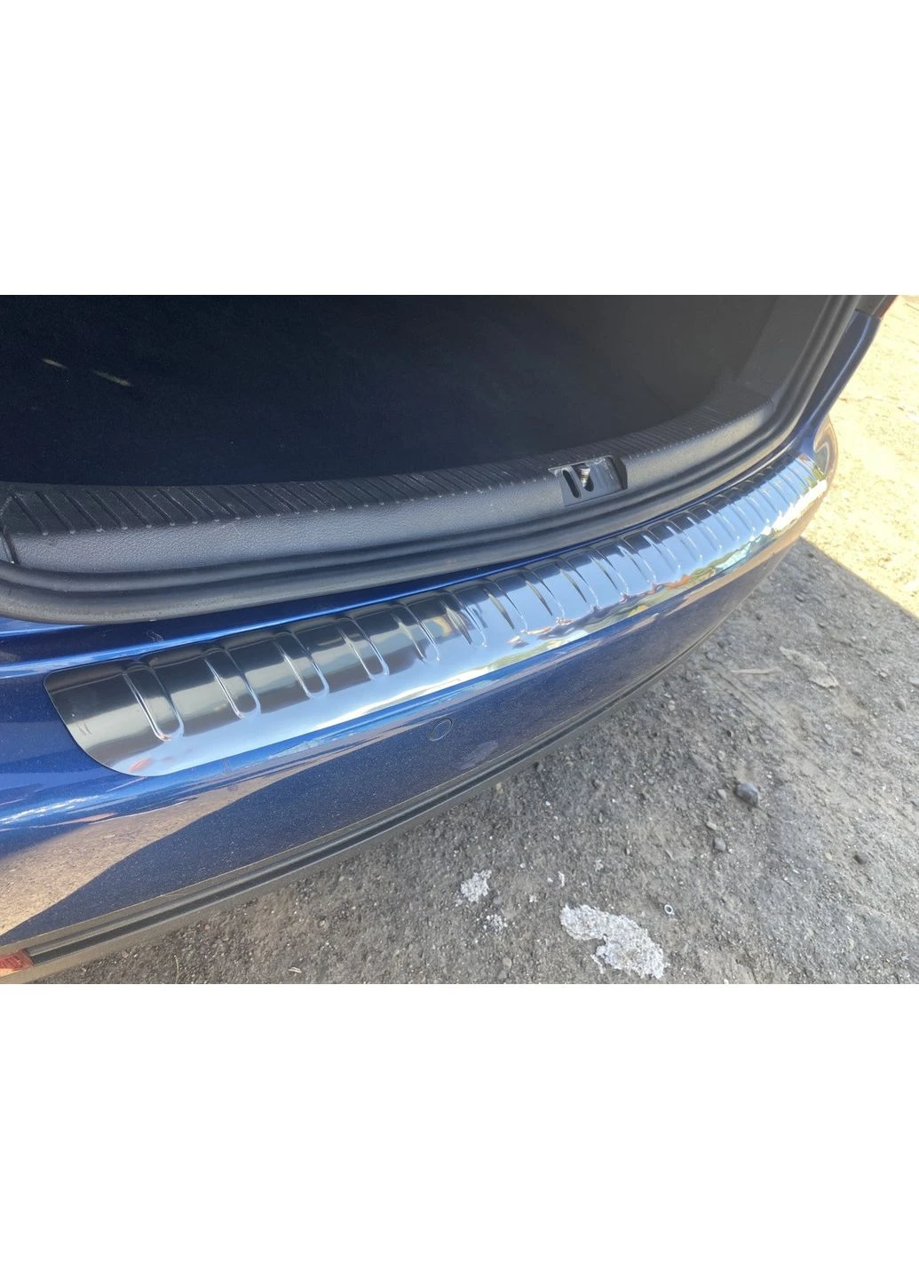 Накладка на задний бампер (нерж) для Volkswagen Touran 2003-2010 гг CARMOS (389423222)