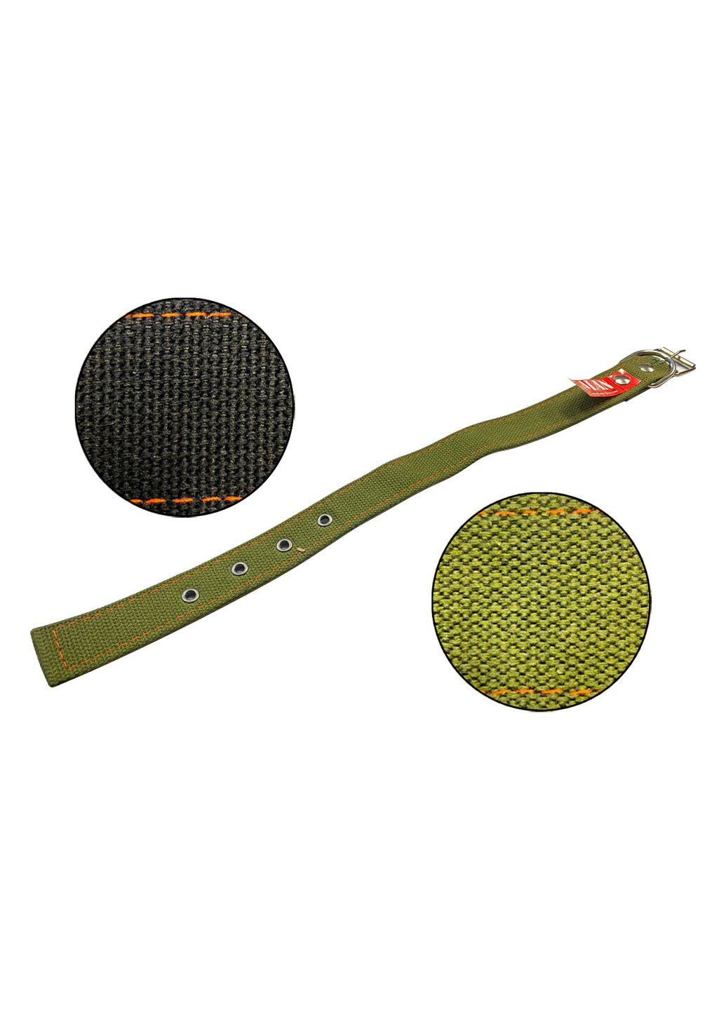 Ошейник для собак брезентовый 30 мм х 0.54 м двойной, безопасный и надежный ALAN (332986503)