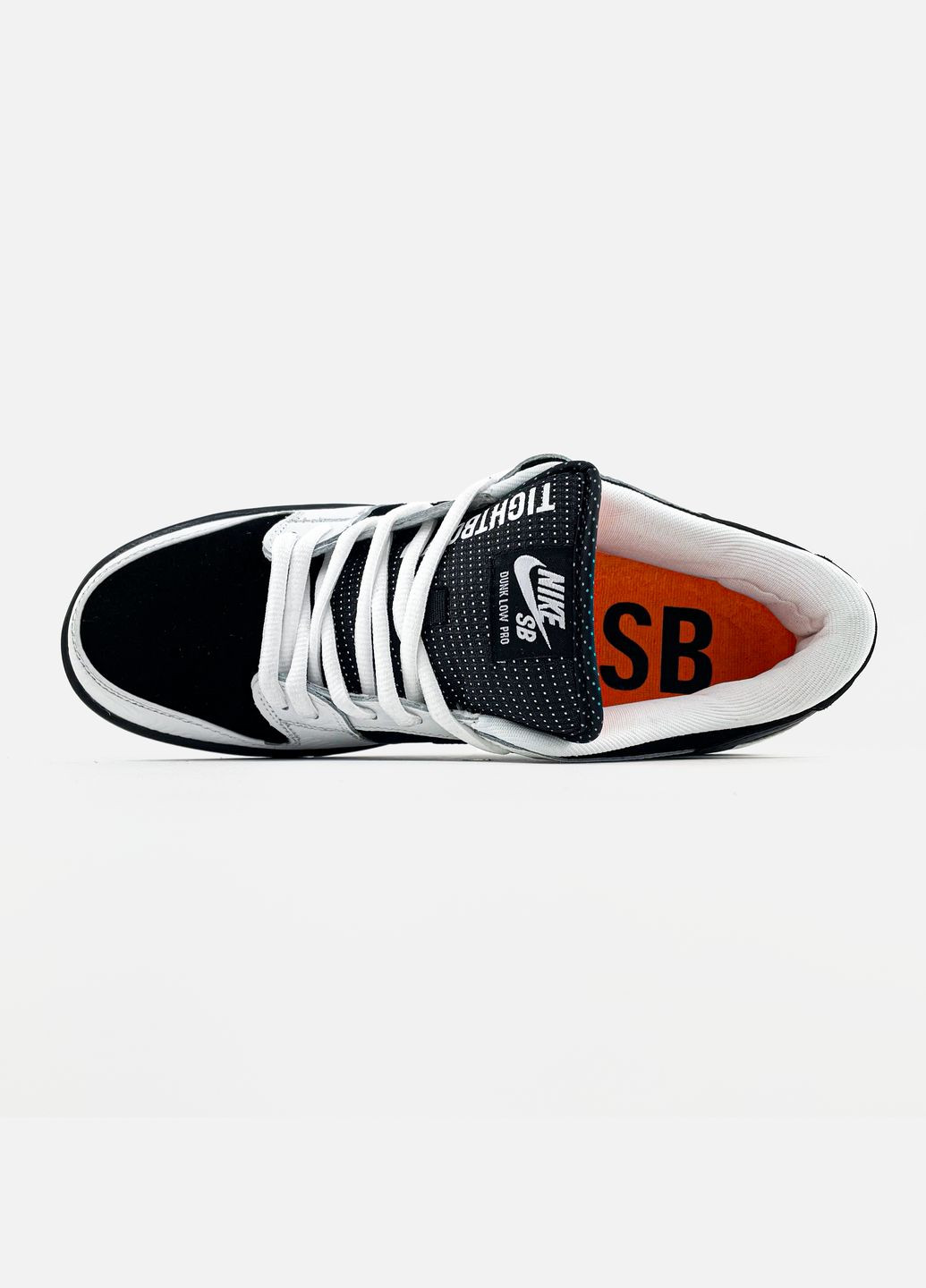 Чорно-білі всесезон кросівки чоловічі nike sb dunk low x tightbooth black white | найк сб данк низькі чорно-білі No Brand