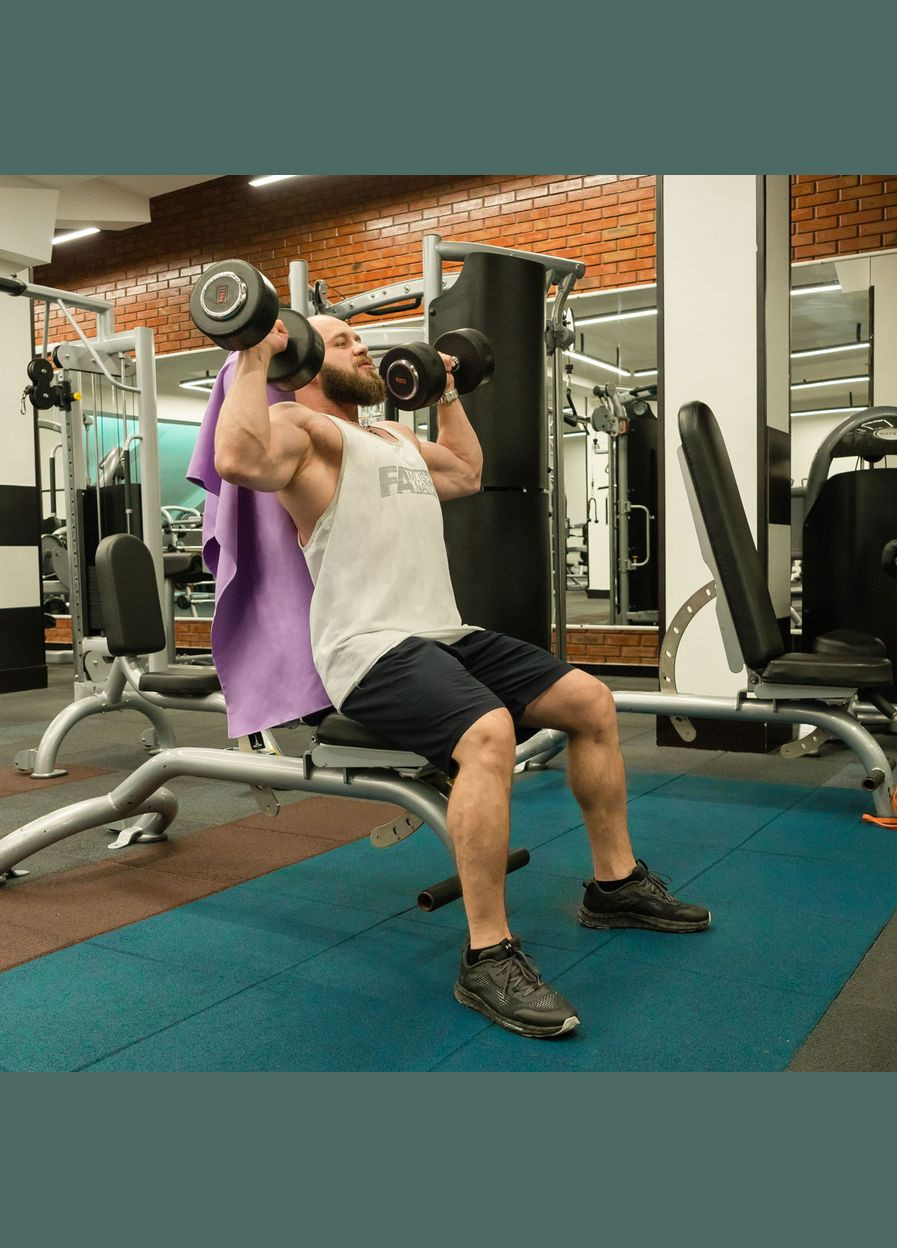 Дорожное спортивное полотенце из микрофибры с чехлом Светло-сиреневый (A-026074) Love You сиреневый