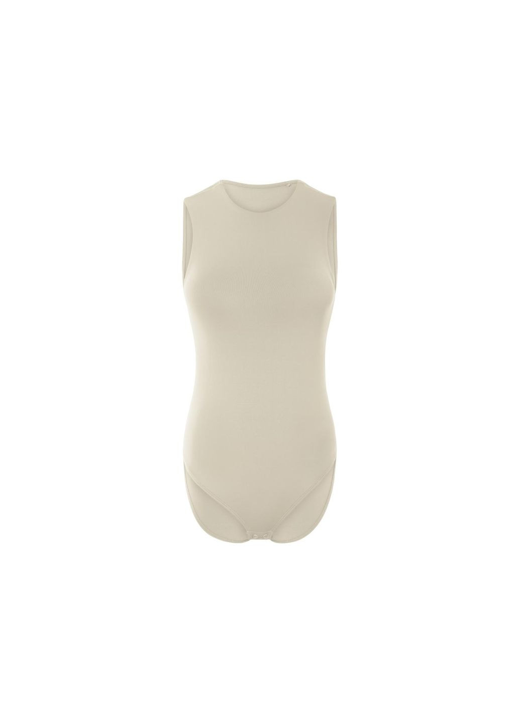 Боді без рукавів для жінки LYCRA® 493244 бежевий Esmara С гигиенической ластовицей (369305185)