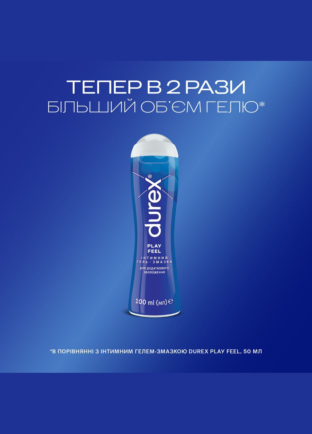 Гель-смазка Дюрекс Плей длительного действия 100мл Durex Play Feel (313103526)
