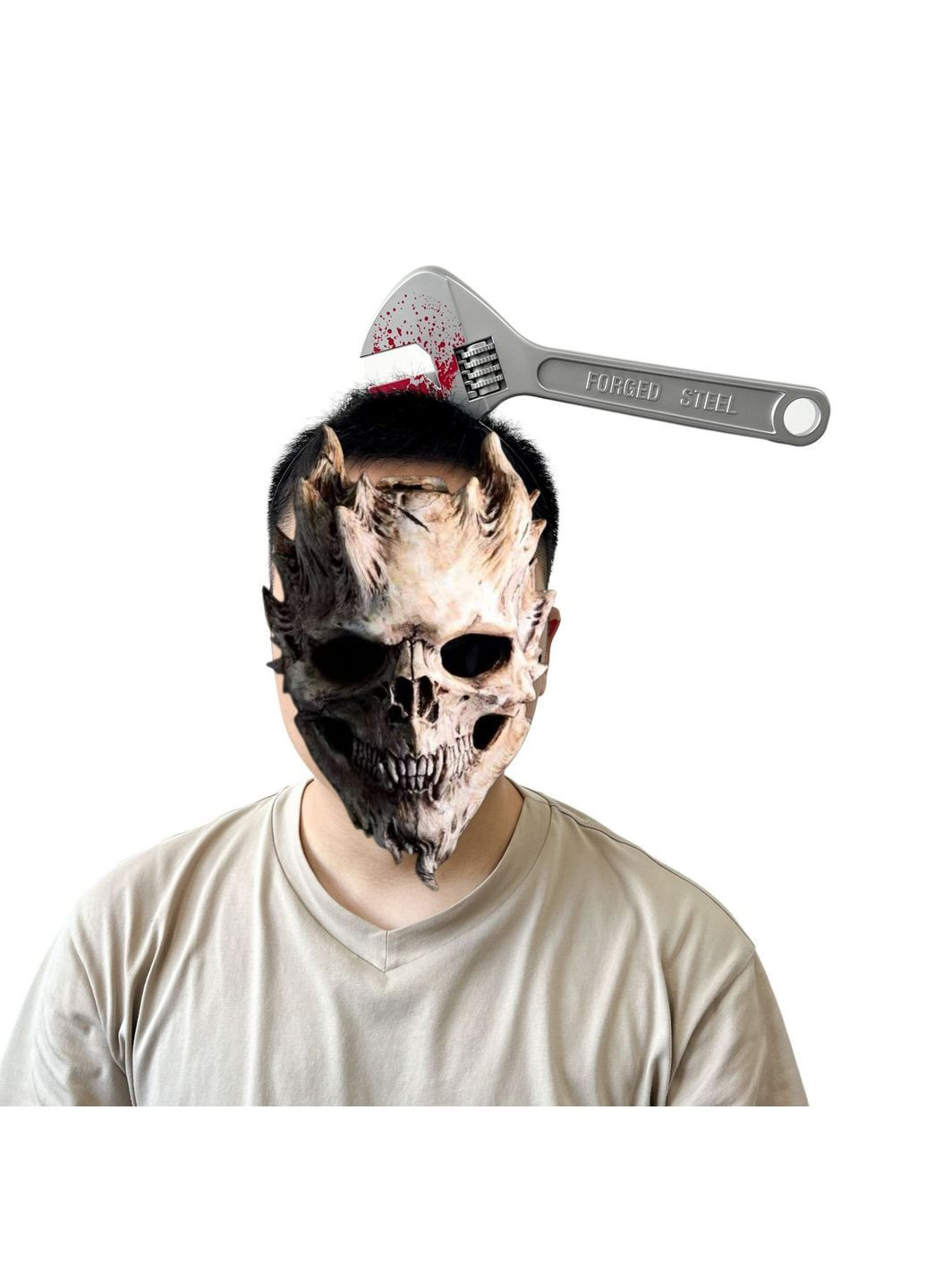 Обруч на Хэллоуин с гаечным ключом one size серый Jannet Обруч (365726241)