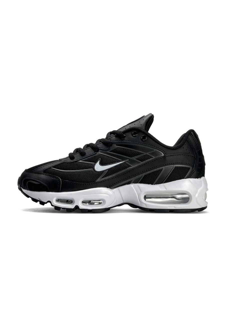 Чорні Літні кросівки чоловічі nike No Brand Air Max Snox Black White