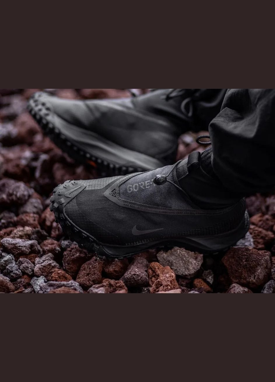 Чорні кросівки acg mountain fly gore-tex dark grey black - ct2904-002 Nike