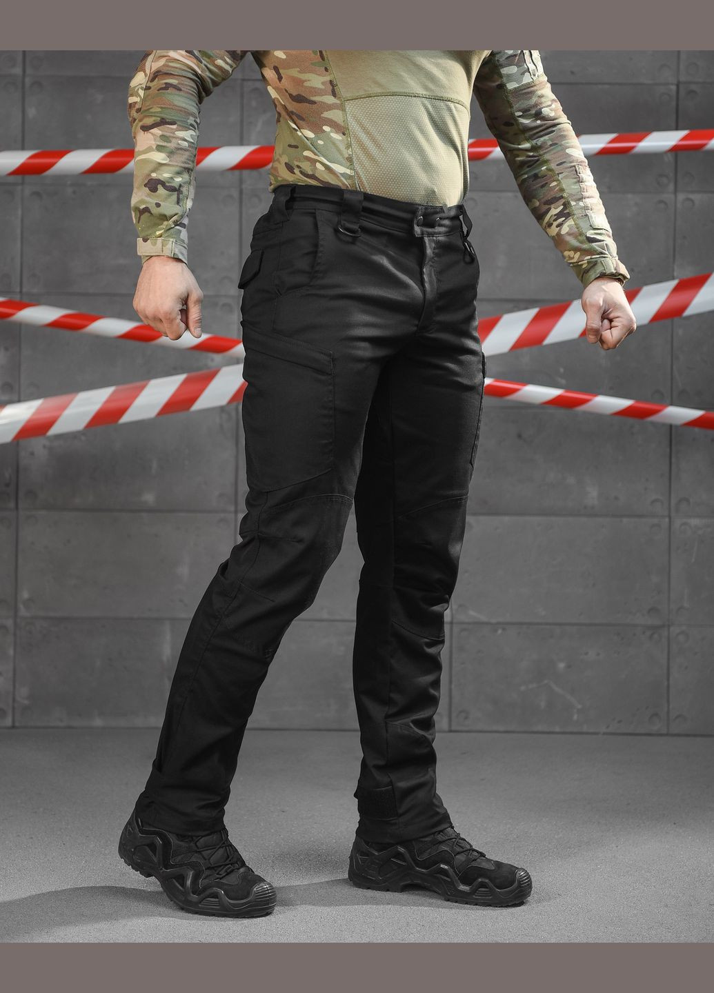 Тактичні штани демісезонні рип-стоп чорні No Brand (316039095)