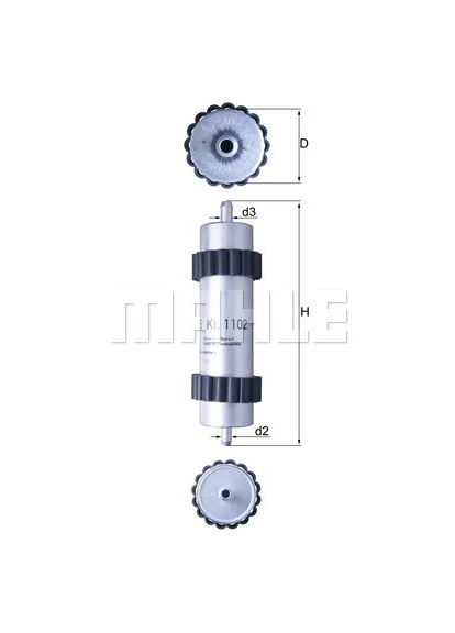 Фильтр топливный KOLBENSCHMIDT KS KL1102 (391822403)
