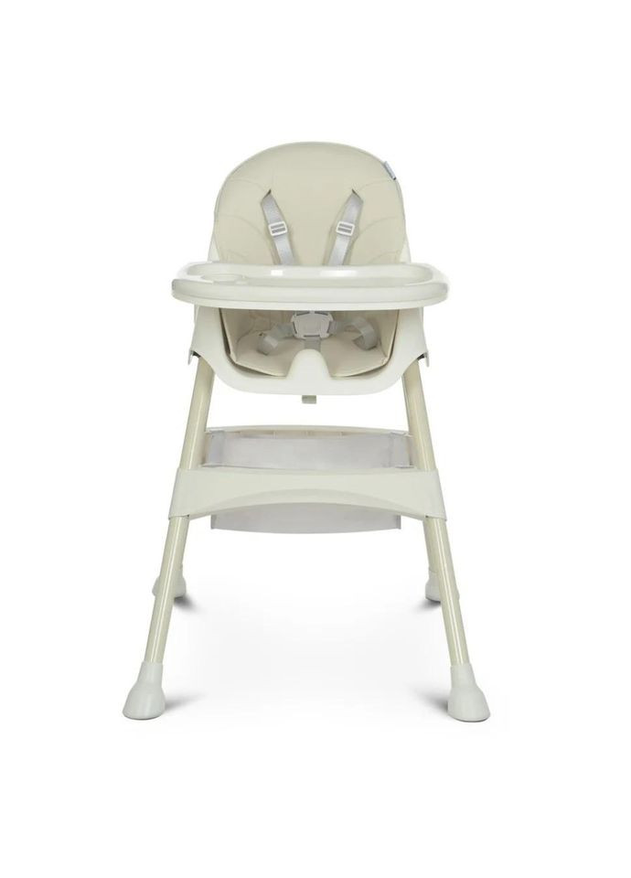 Стільчик для годування M 4136-2 Ice Gray, складаний, 5-ти точковий, екошкіра No Brand (329898244)